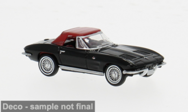 Chevrolet Corvette C2 Cabrio, schwarz 1962, 1:87