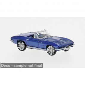Chevrolet Corvette C2 Cabrio, metallic-blau 1962, 1:87