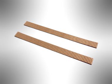 Laufbohlen für Brücken, 15 mm breit, Set mit 2 Stück