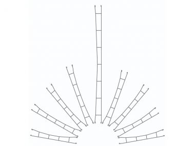 H0 Fahrdraht 360 mm, 3 Stück
