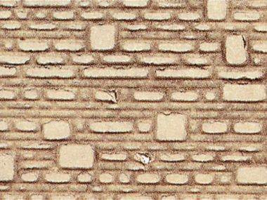 behauene Natursteinmauer N/Z, 28x14 cm, 2 Stück
