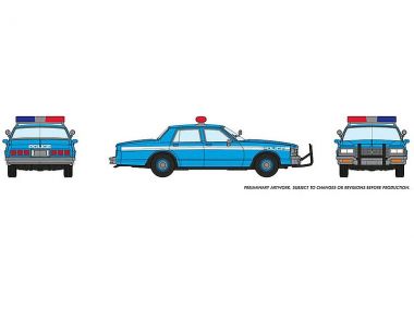 Chevrolet Impala Sedan - Police blau-weiss - 1980-1985