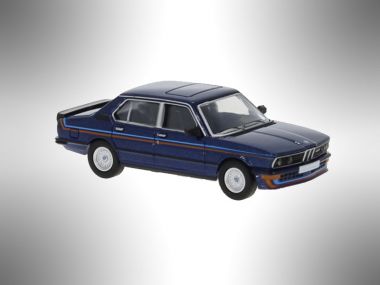BMW M535i (E12), metallic-dunkelblau/Dekor, 1980