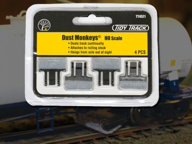 H0 - Dust Monkeys (TM) Achsmontierbare Spurreiniger Pads 4 St.