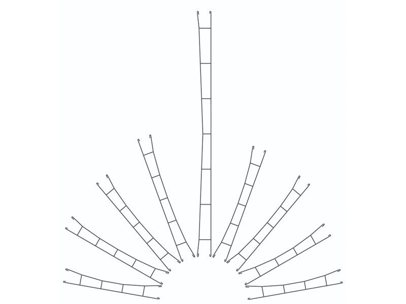 H0 Fahrdraht 142 mm, 5 Stück