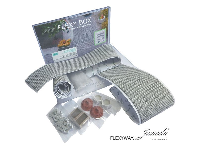 FLEXY BOX Startbox Pflasterstraße Altstadt Kopfstein + Zubehör