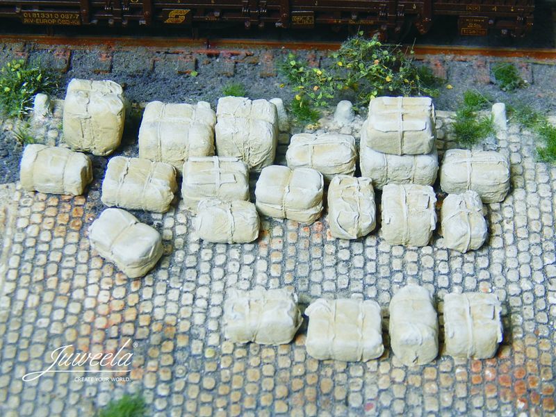 Rohstoffballen, beige, 40 Stück